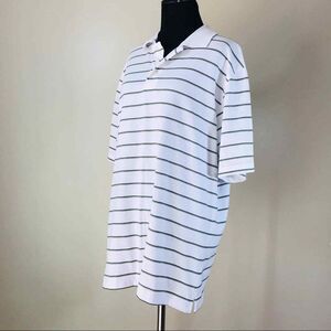 David Taylor Men Striped Short Sleeve Polo Size L (Pre-owned)